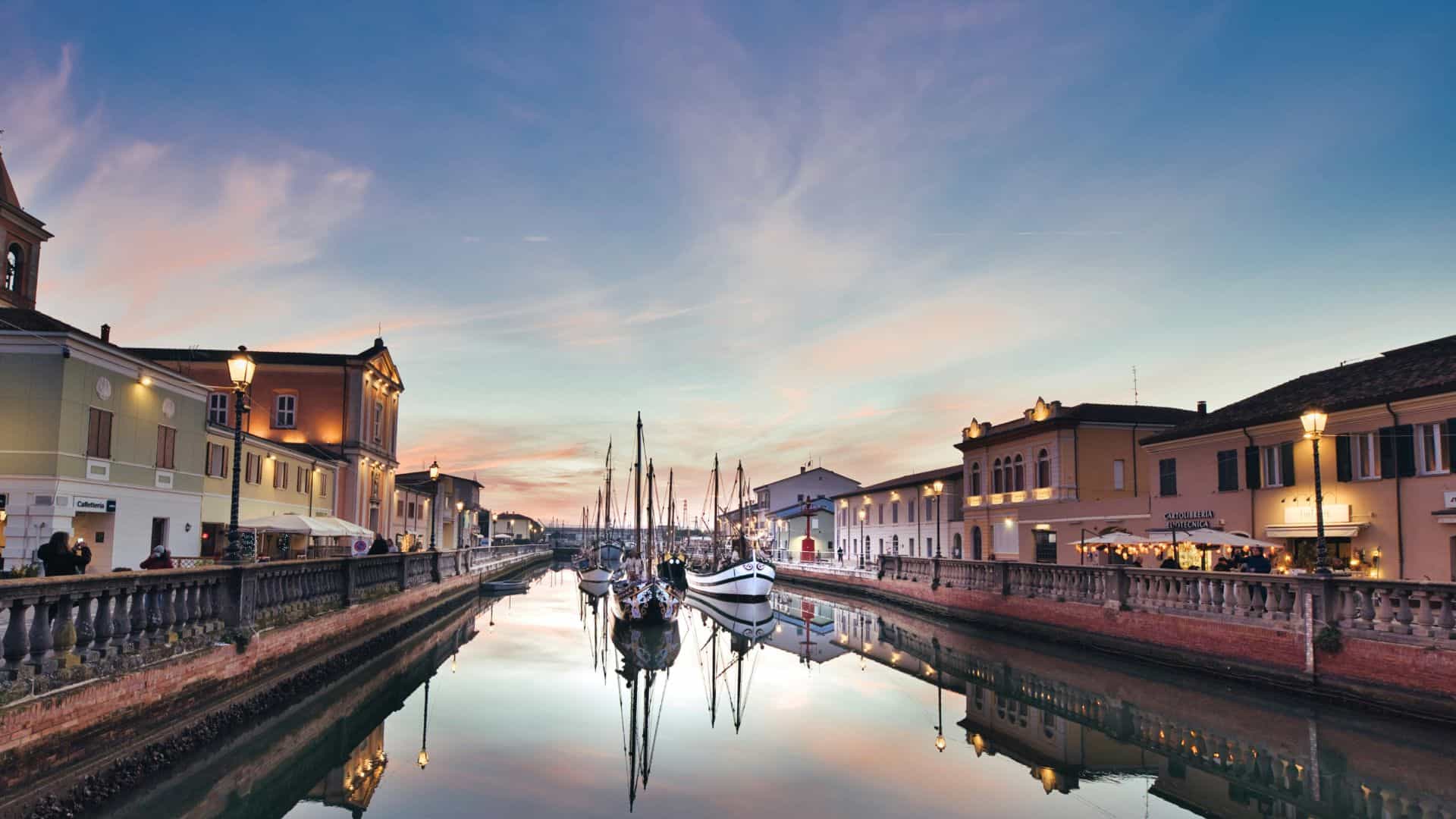View of the Canal of Cesenatico