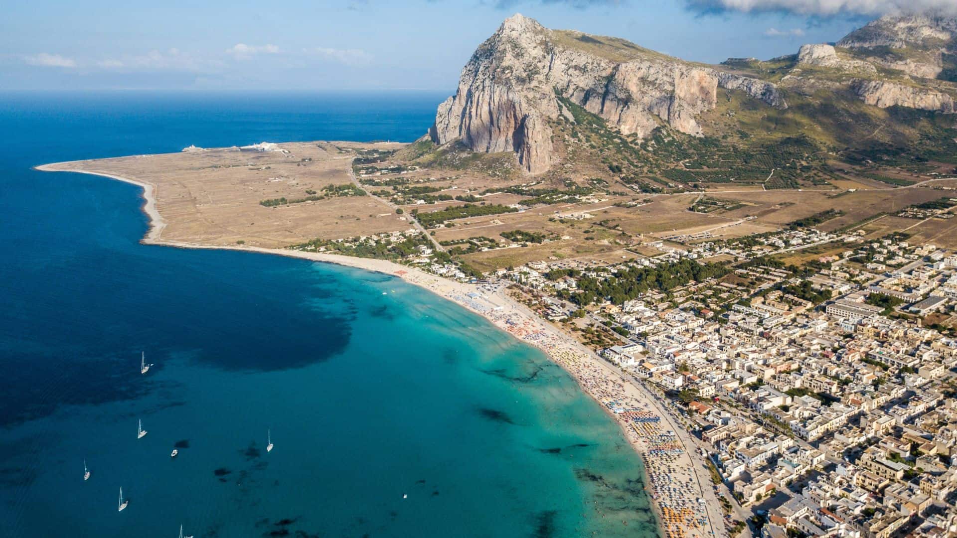 View from above of San Vito lo Capo