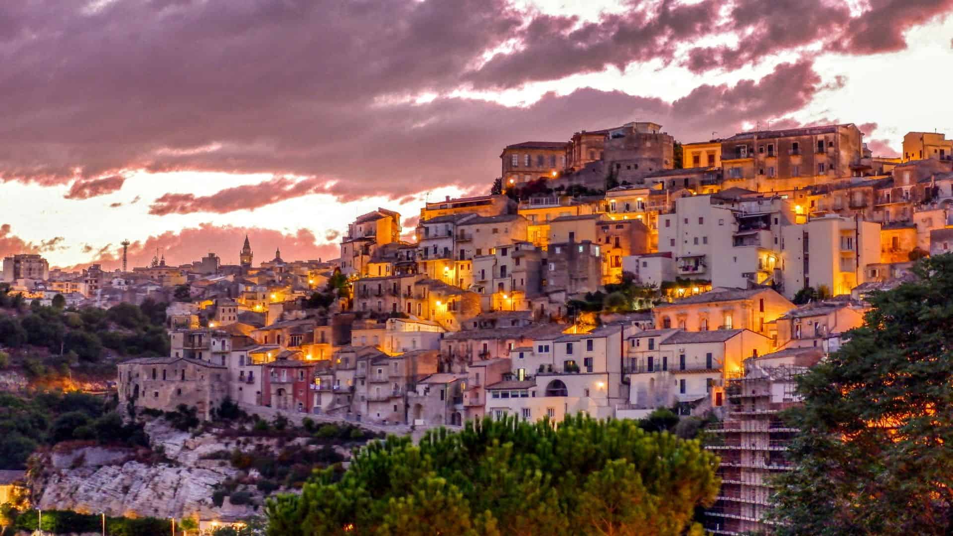 View of the city of Ragusa